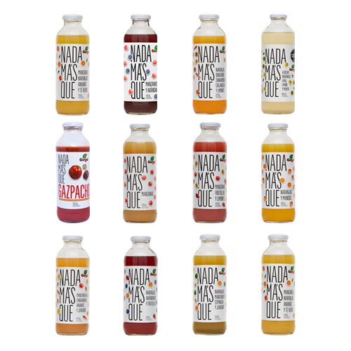 12 jugos surtidos x 470ml sin azúcar!
